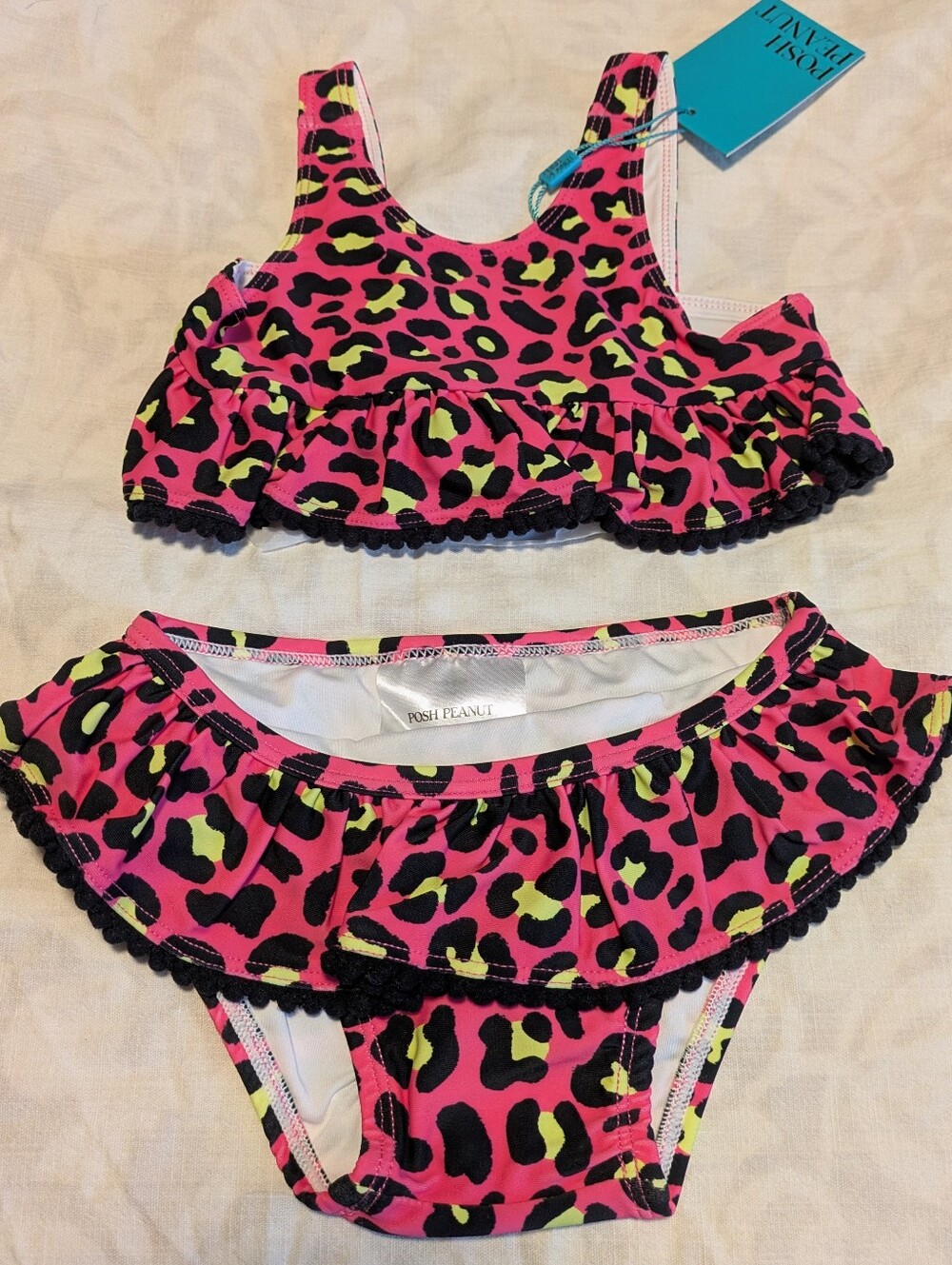 Posh Peanut Calista Ruffled Tankini 6-12 Month